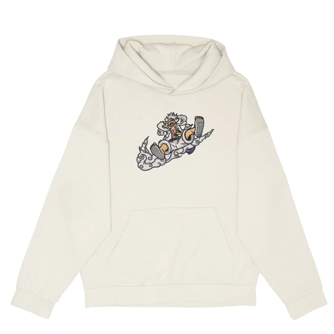Luffy Gear 5 Embroidered Hoodie